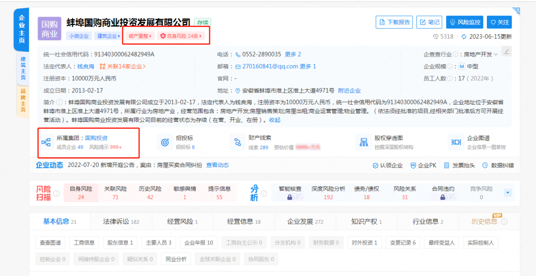 三亿体育 三亿体育官网突发！安徽又有两家房企破产(图2)