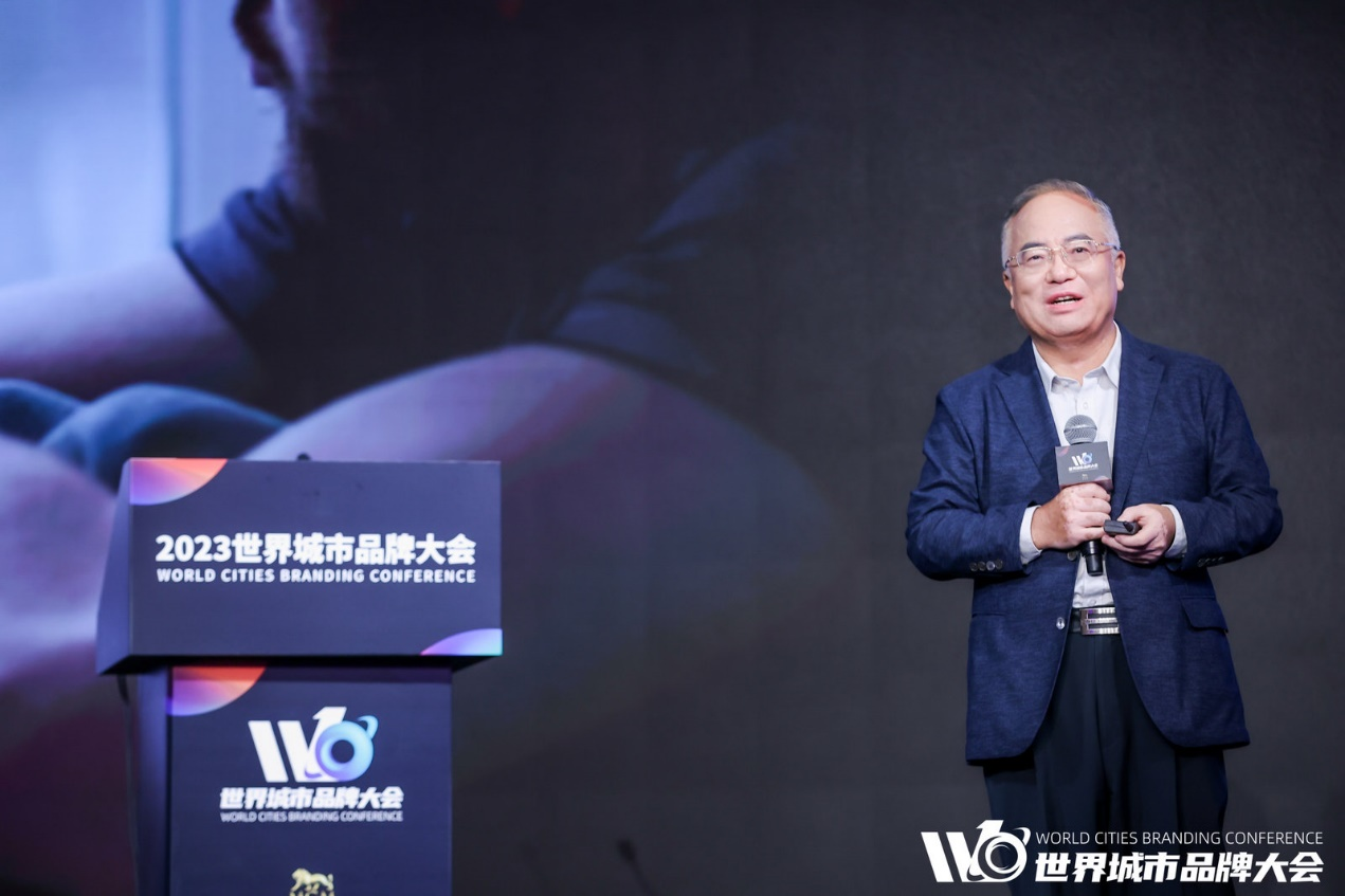 中国传媒大学教授、国家广告研究院院长丁俊杰发布《中国域牌价值报告》