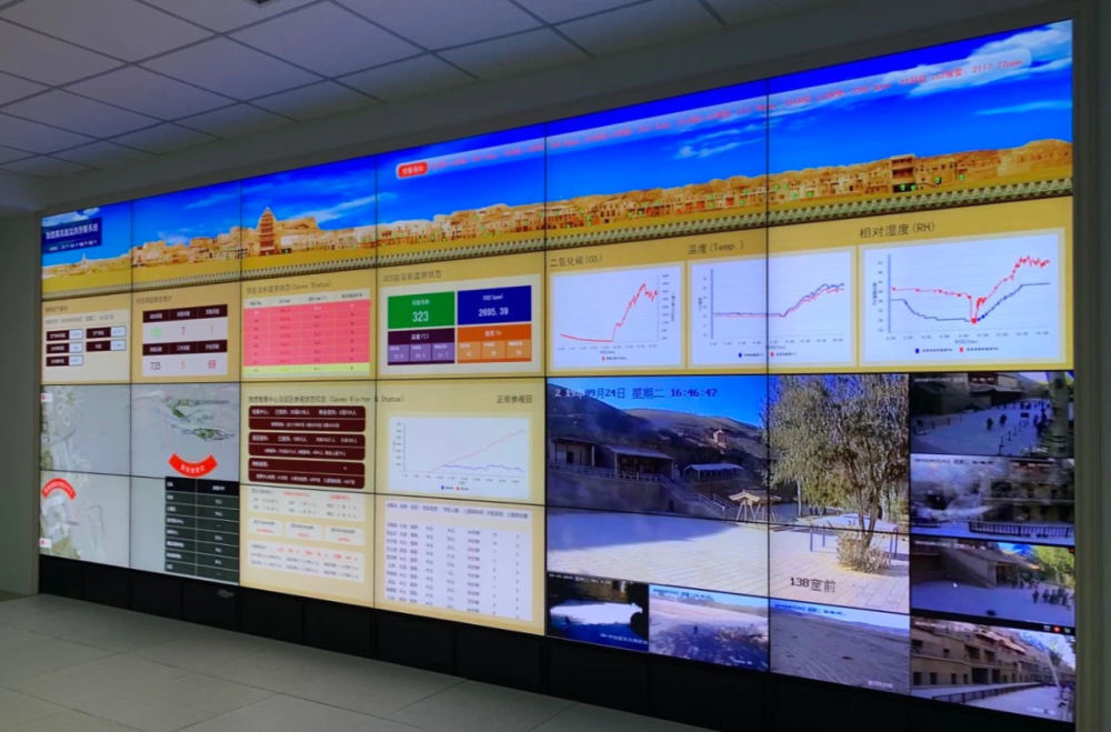 敦煌石窟监测预警平台(资料照片)新华社记者 张玉洁 摄