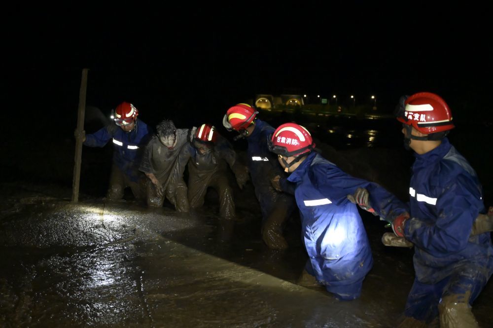 救援现场（夏河县消防救援支队供图）