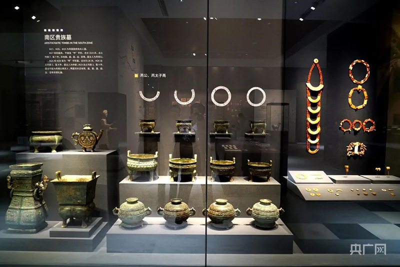 陕西考古博物馆土文物展示(央广网记者 张伟 摄)