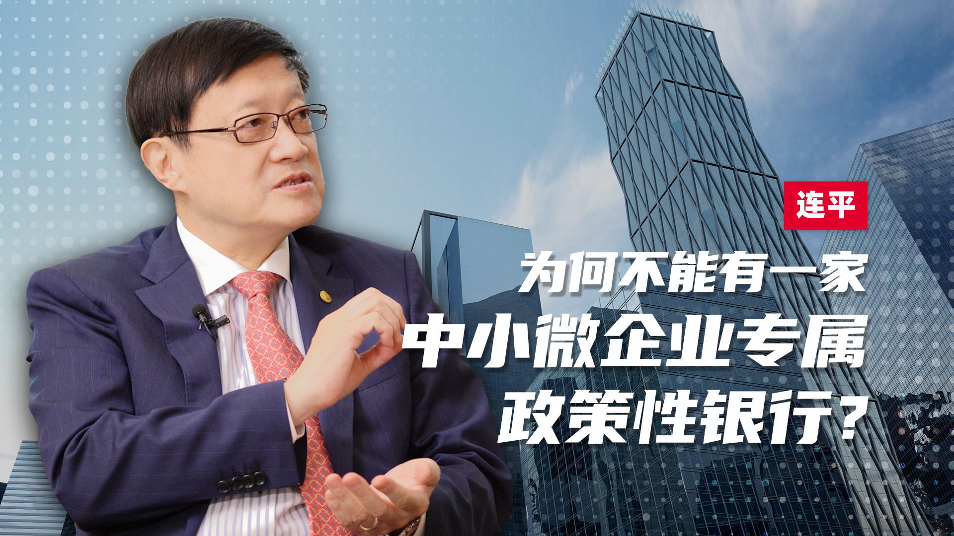 连平：支持民营经济，何不建立中小微企业专属政策性银行？