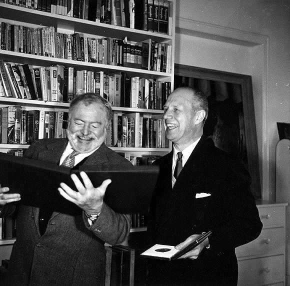 海明威1954年接受诺贝尔文学奖奖章