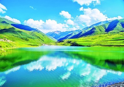 生态恢复后的古浪县南部山区 古浪县委宣传部供图