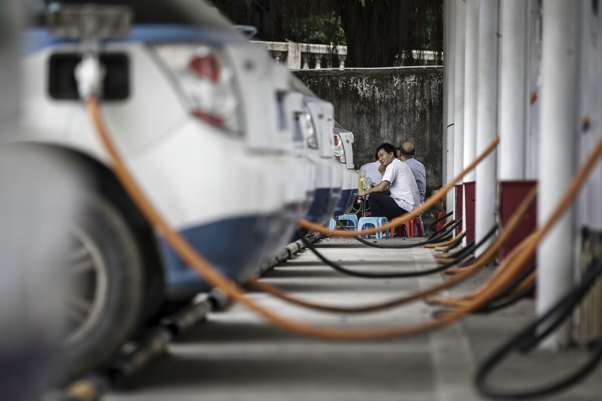 深圳的比亚迪E6电动出租車