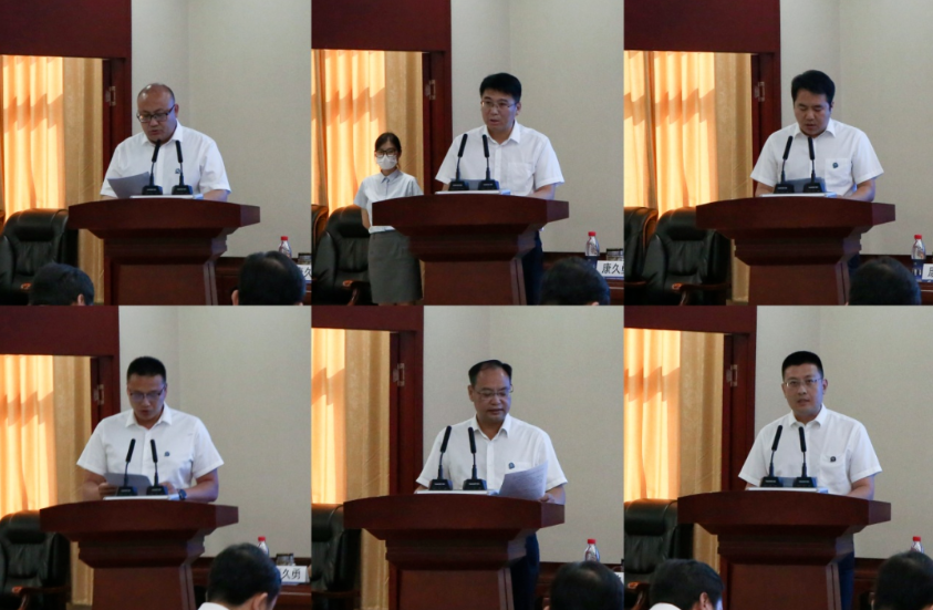 北方硅谷、小寺沟矿业、成合环保、国际物流、国控化工、国控商贸6家企业代表发言