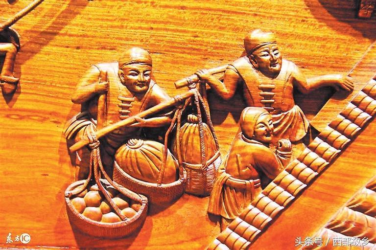 历史悠久的甘谷木雕