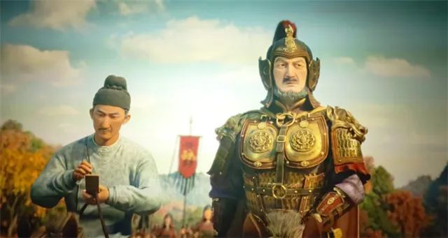 《长安三万里》影片截图　左：高适　右：哥舒翰