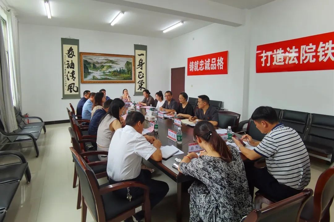 7月19日，肖建平副院长参加沙市法庭第二场“法庭开放日”活动