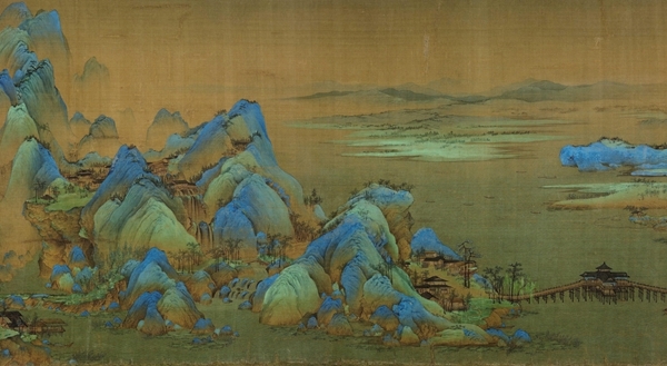 《千里江山图》局部，北京故宫博物院藏
