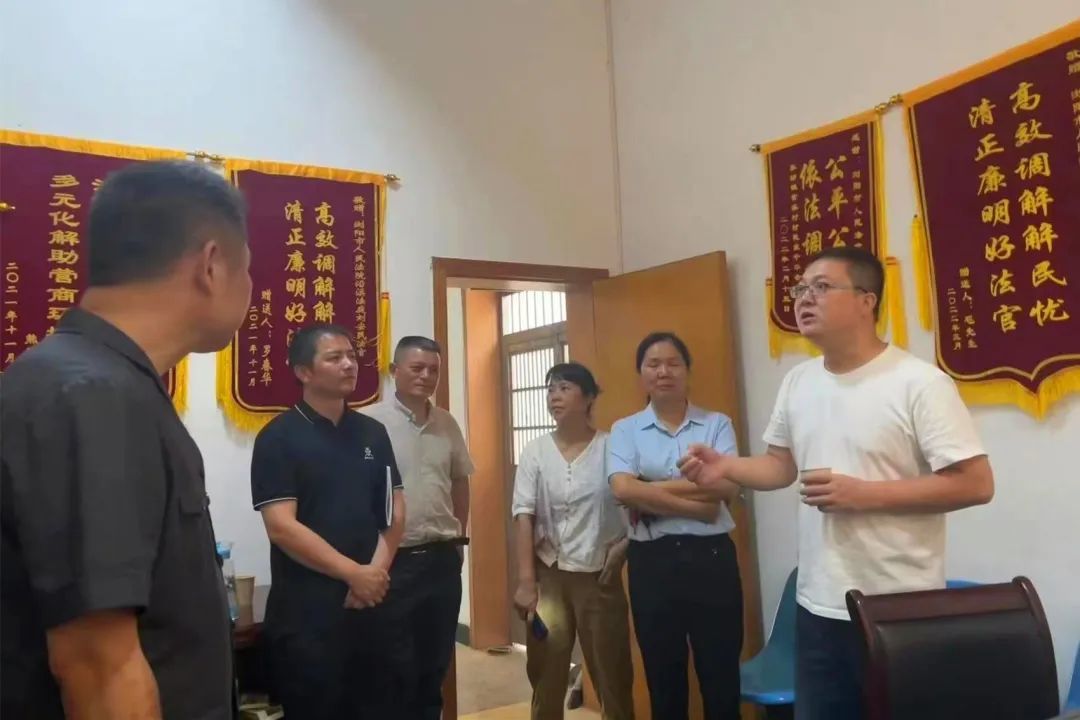 7月14日，沿溪法庭开展第一场“法庭开放日”活动