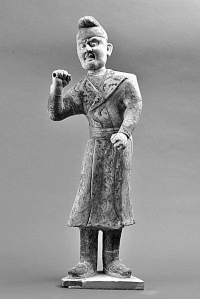 唐胡人牵驼俑 敦煌市博物馆供图