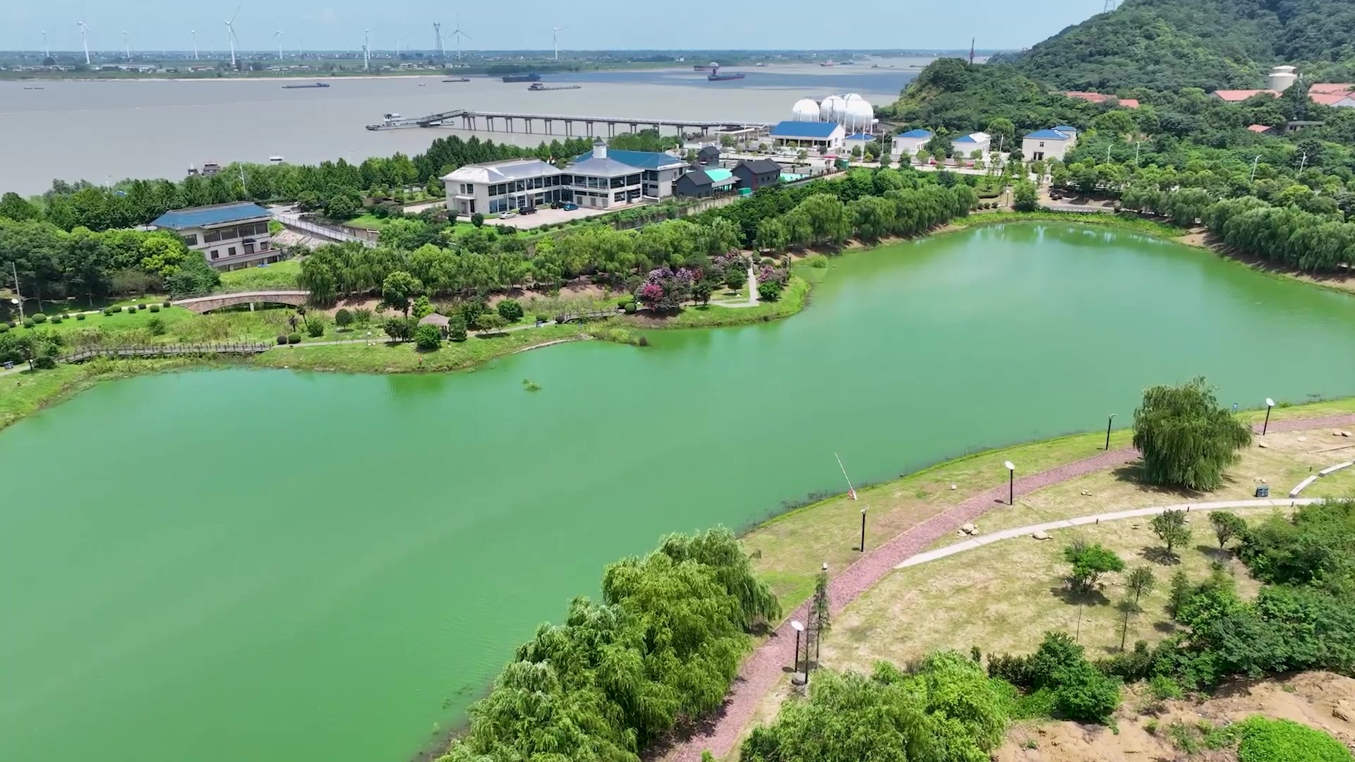 江西湖口：湿地风光旖旎 生态岸线如画