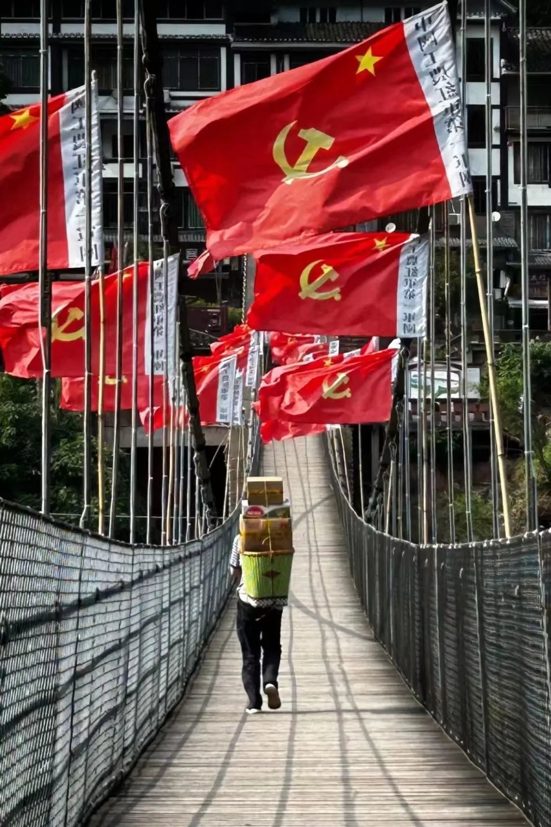 丙安红军渡口的铁索桥