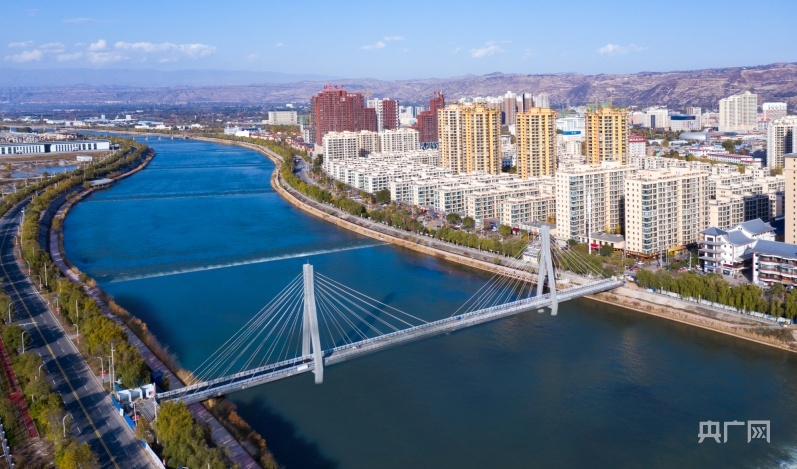 洮河临洮县城区段成为靓丽的城市“客厅”(央广网发 临洮县委宣传部 供图)