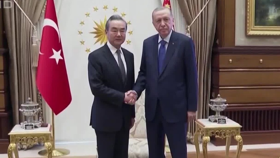 现场视频：埃尔多安会见王毅