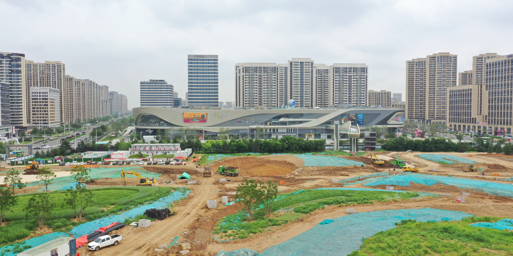 预计2024年6月完工！青岛东方伊甸园配套工程（一期）项目全速推进