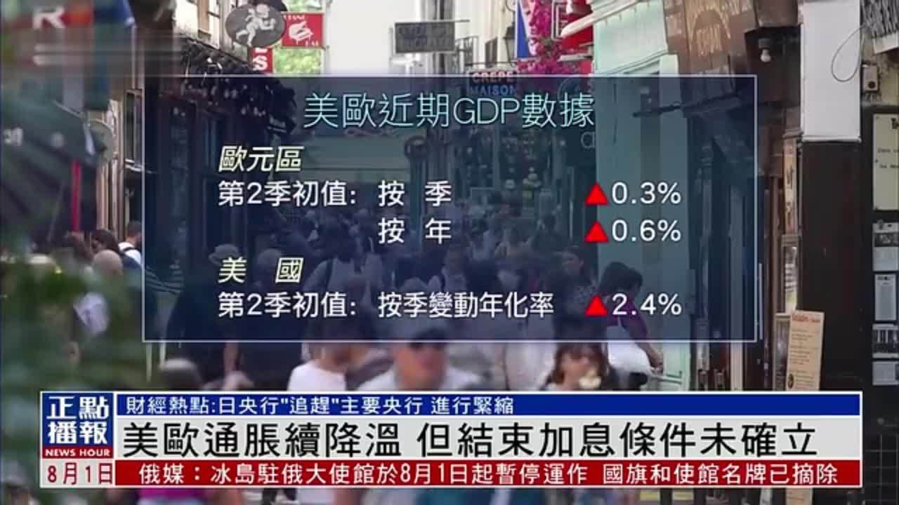 财经热点｜美欧通胀续降温 但结束加息条件未确立