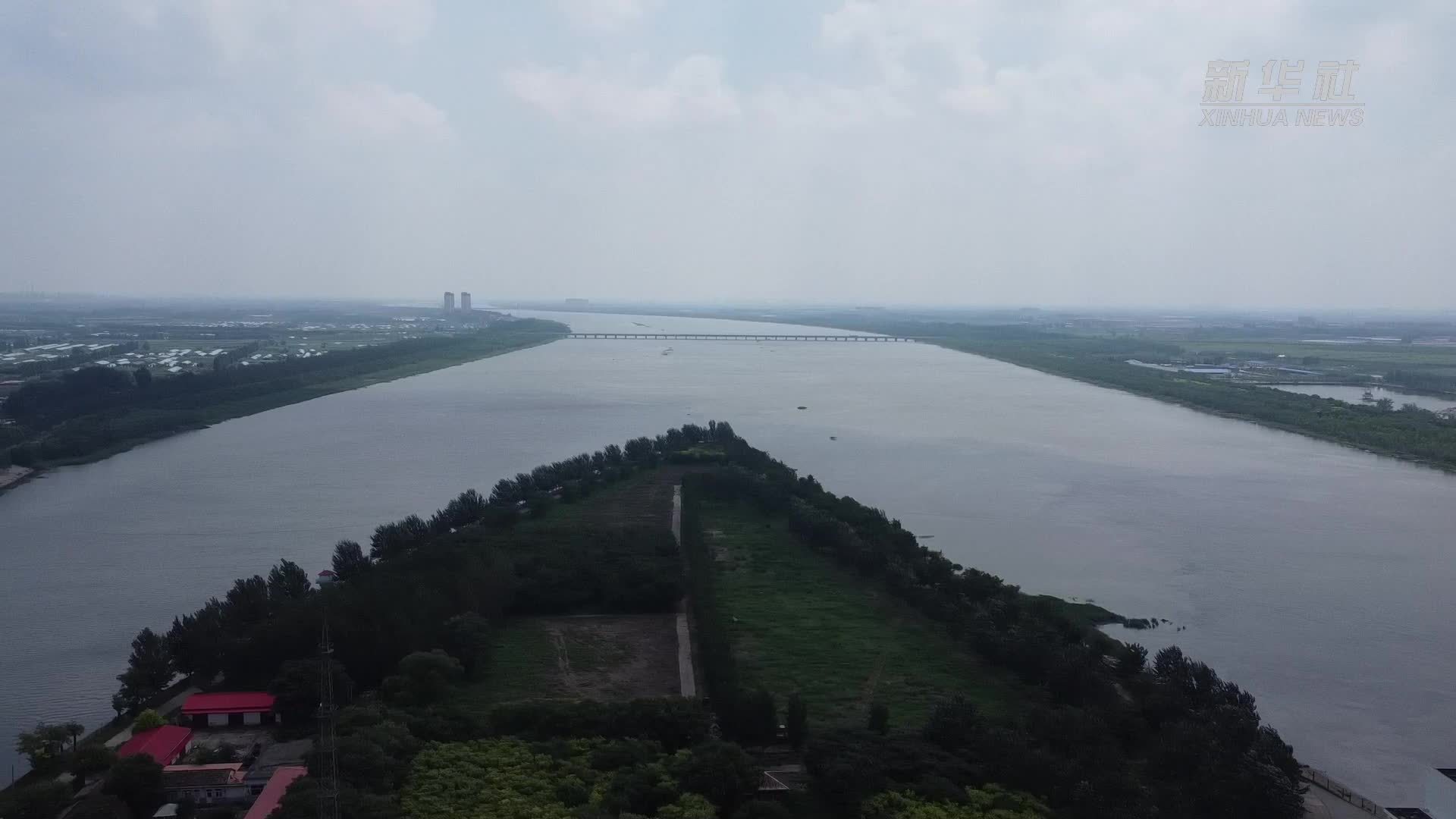 独流减河进洪闸闸门全部开启