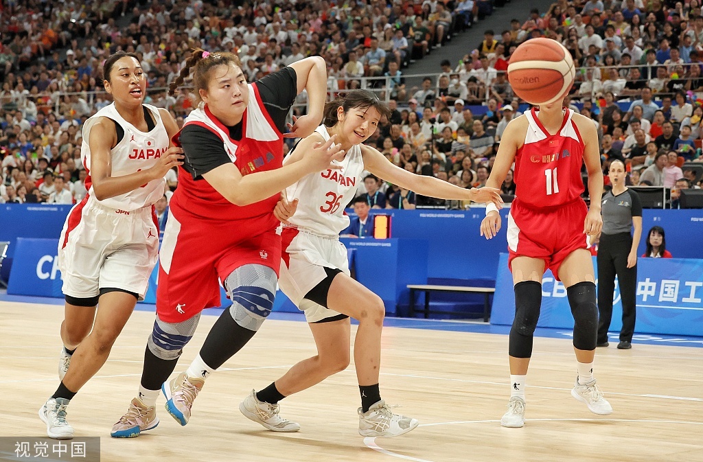 中国女篮击败日本，大运会五连胜夺金