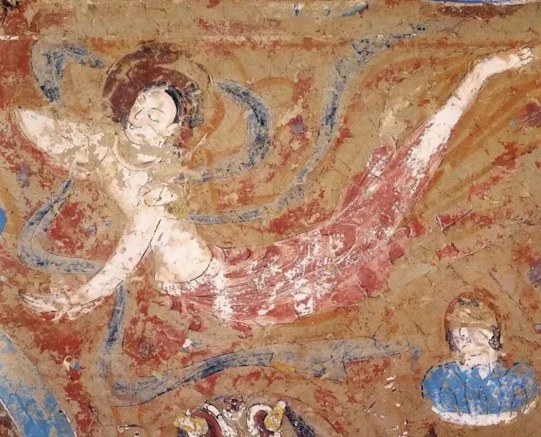 敦煌263窟北魏壁画飞天