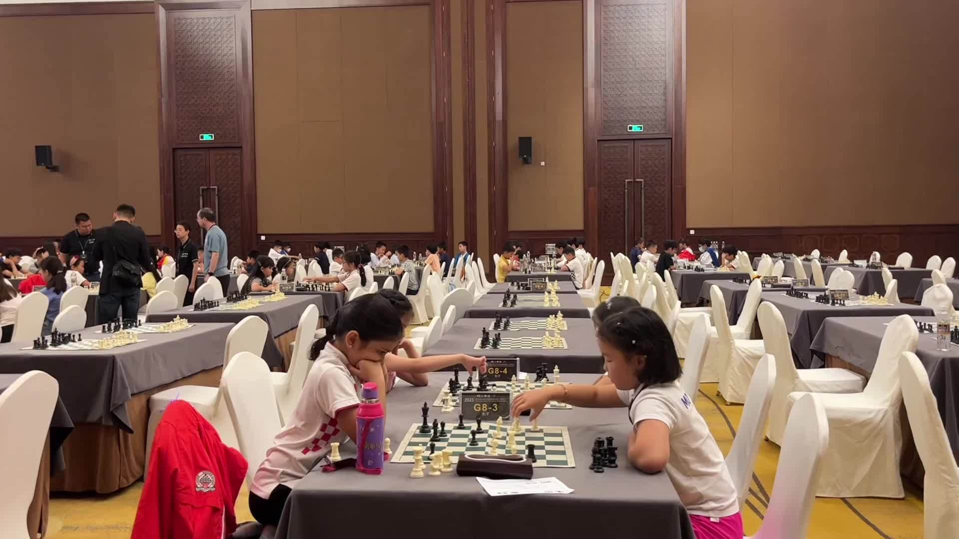多国选手参加第七届东亚青少年国际象棋锦标赛