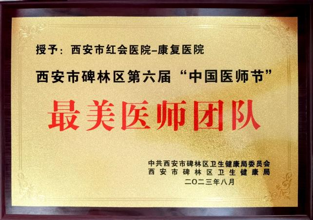 热烈祝贺西安市红会医院康复医院荣获碑林区第六届“中国医师节”最美医师团队荣誉称号凤凰网陕西_凤凰网