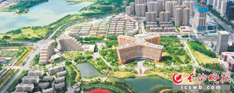 从空中俯瞰中国科学技术大学先进技术研究院，其整体呈“X”造型，其代表的含义是“未来和未知”。合肥日报记者 张正朋 摄