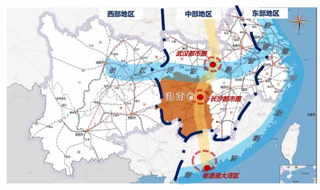 ▲“一带一部”示意图。