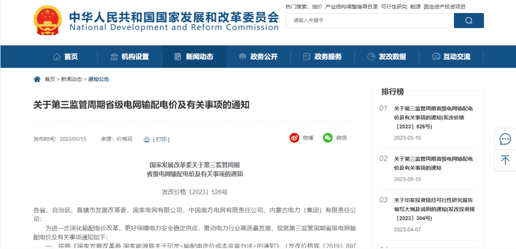 来源:发改委官网