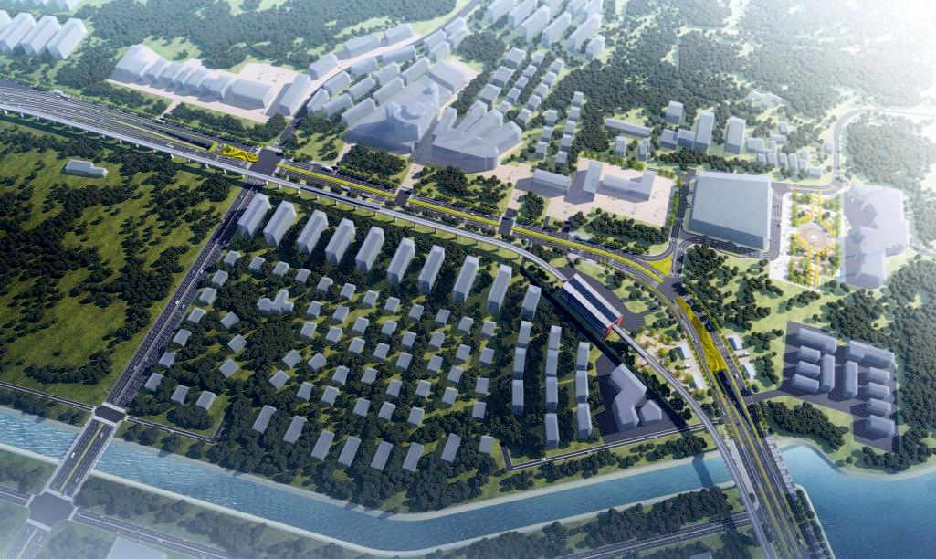 净月大街下穿隧道项目效果图