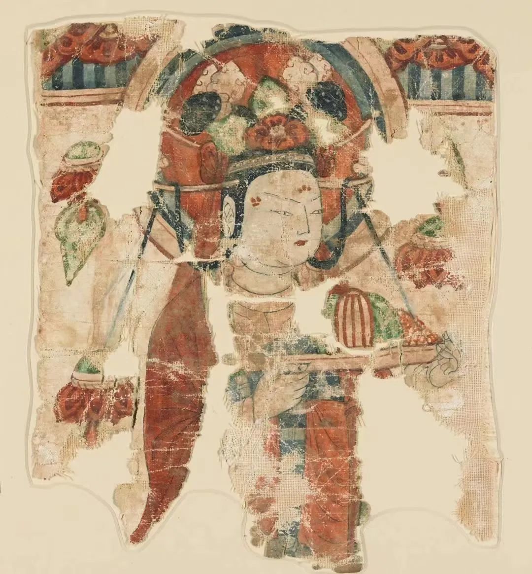 图2　柏孜克里克出土麻布摩尼教幡画