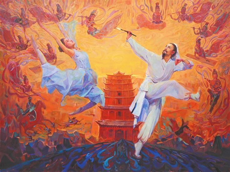 追梦敦煌（油画） 席晓辉