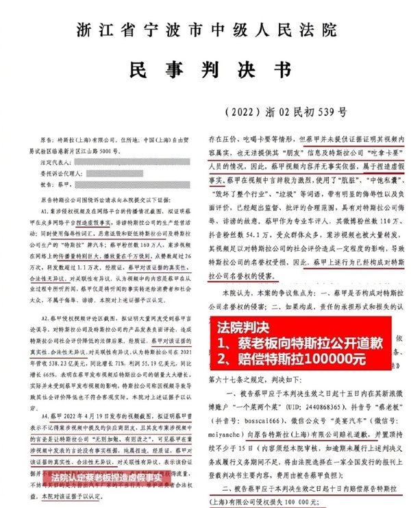 还敢说特斯拉坏话?特斯拉起诉多人名誉侵权:有人被索赔500万