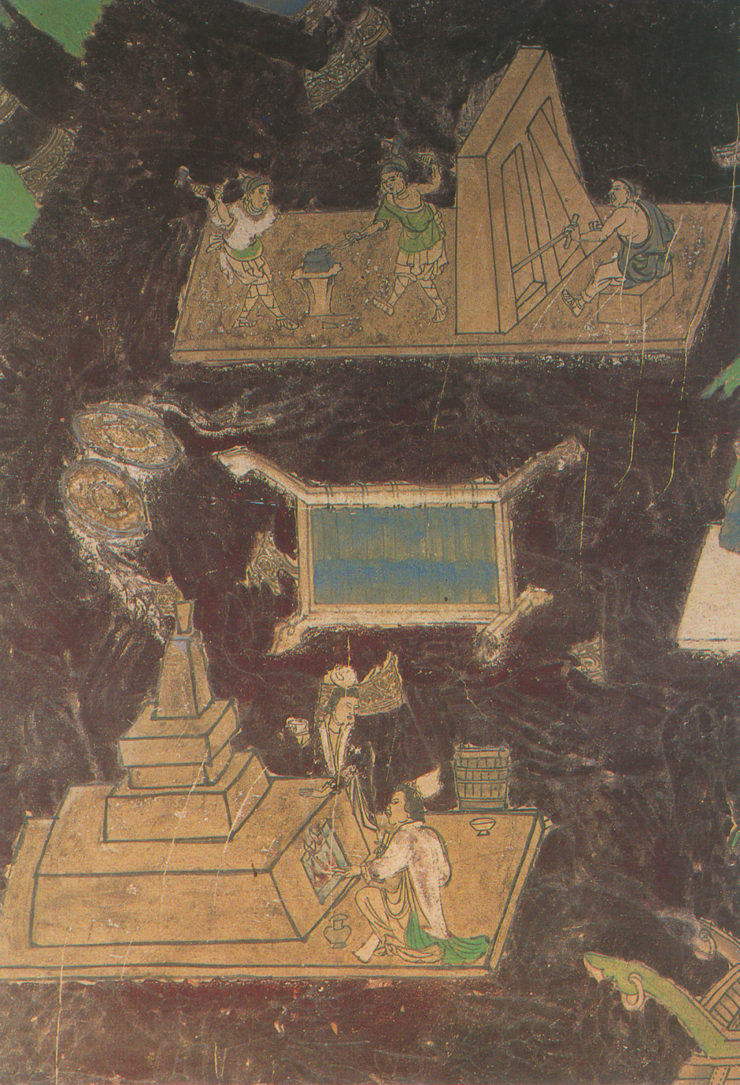 ▲榆林窟第3窟东壁南侧蒸馏酿酒图