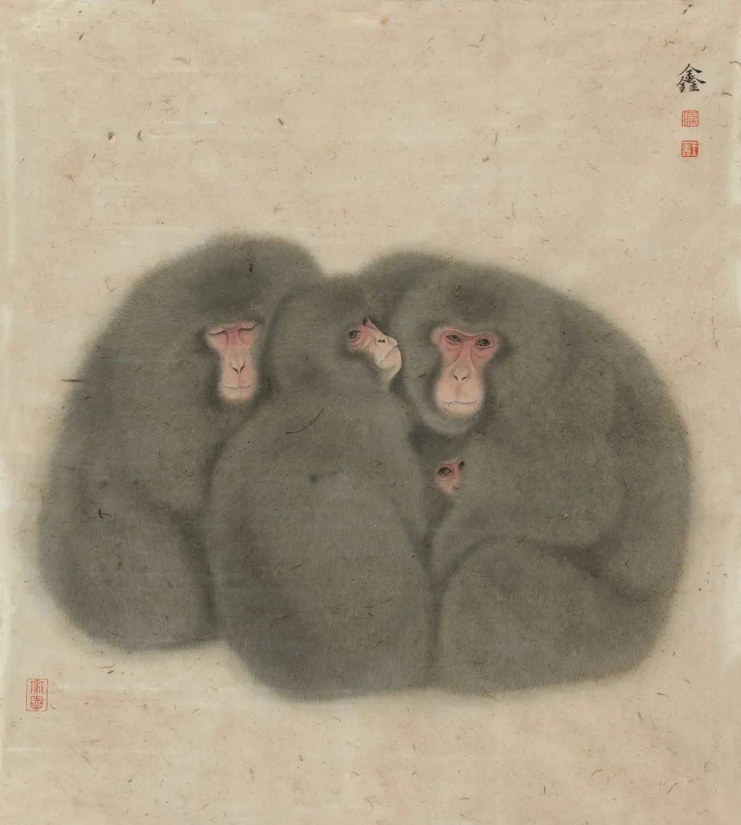 罗玉鑫 家园 49X44cm 2023年 闽侯纸设色