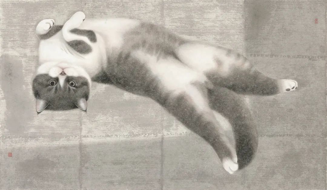 罗玉鑫 小怪 35X60cm 2023年 纸本设色