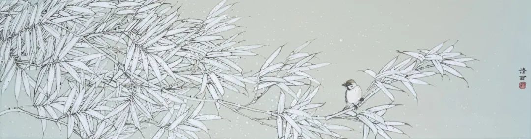 王清丽 和风之二 113x28cm 2023年 瓷画