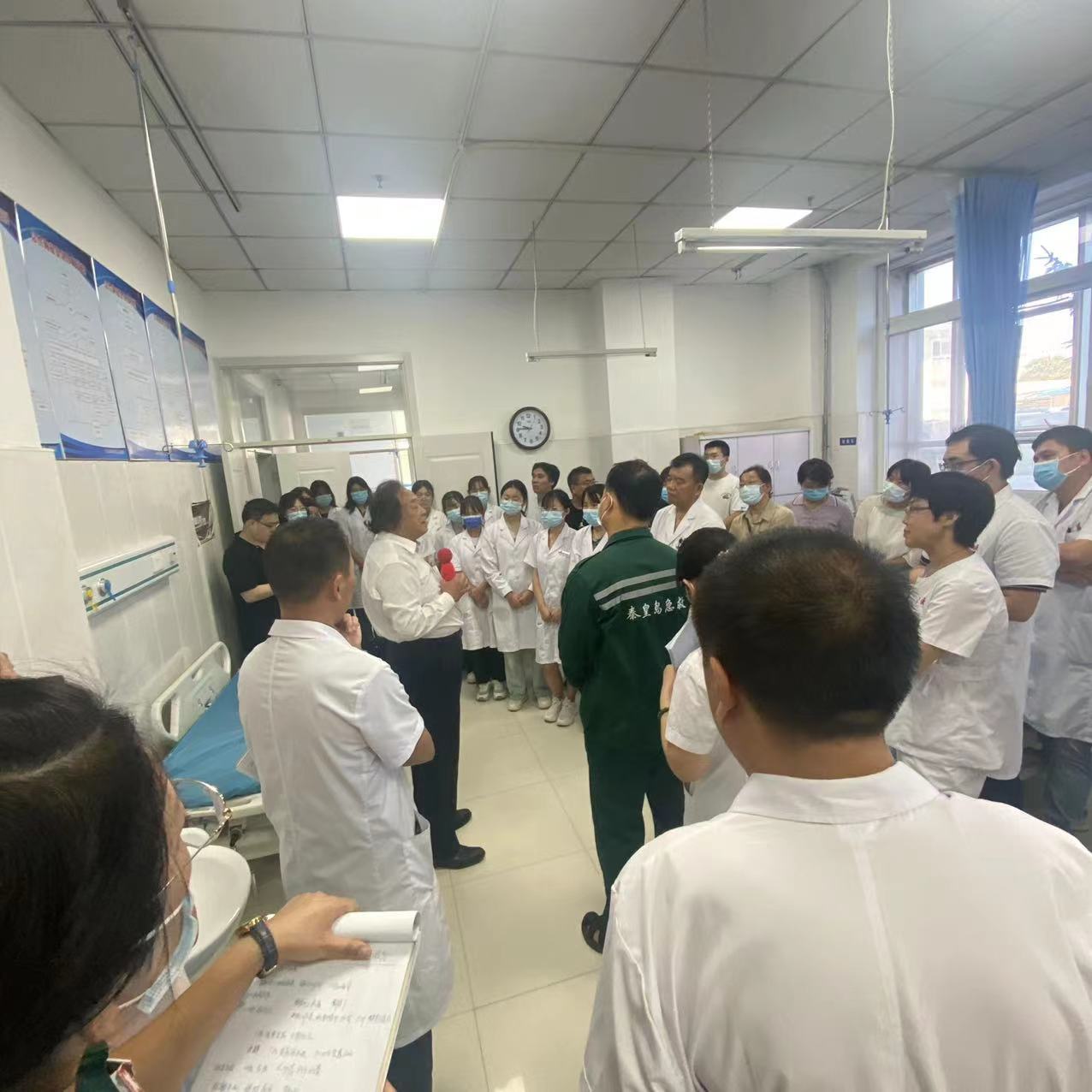 河北省胸痛中心联盟主席傅向华一行莅临秦皇岛市现场督导胸痛中心建设工作