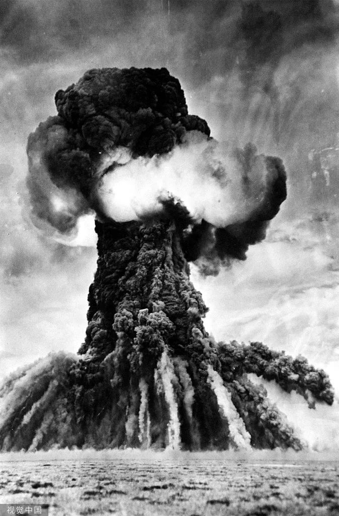 1949年8月29日,前苏联第一颗原子弹爆炸画面。