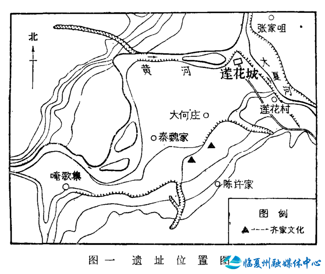 ▲遗址位置图