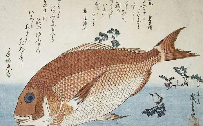 《龟山雪晴》,歌川广重,1833年,此图为《东海道五十三次》系列之一
