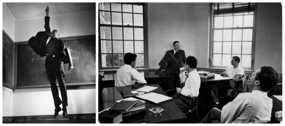 ▲授课时的奥本海默，1958年