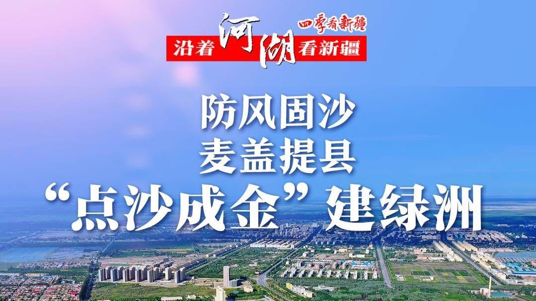 直播|防风固沙 麦盖提县“点沙成金”建绿洲