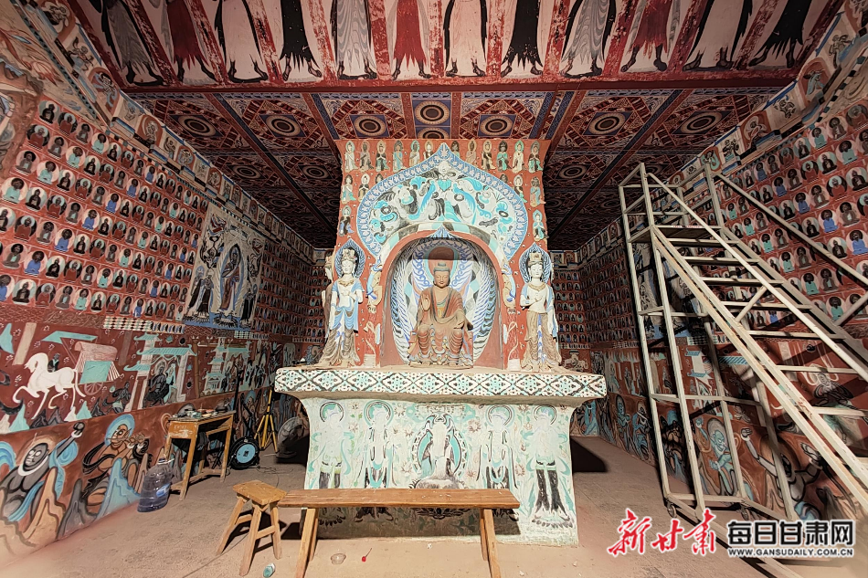 临摹的中心塔柱窟