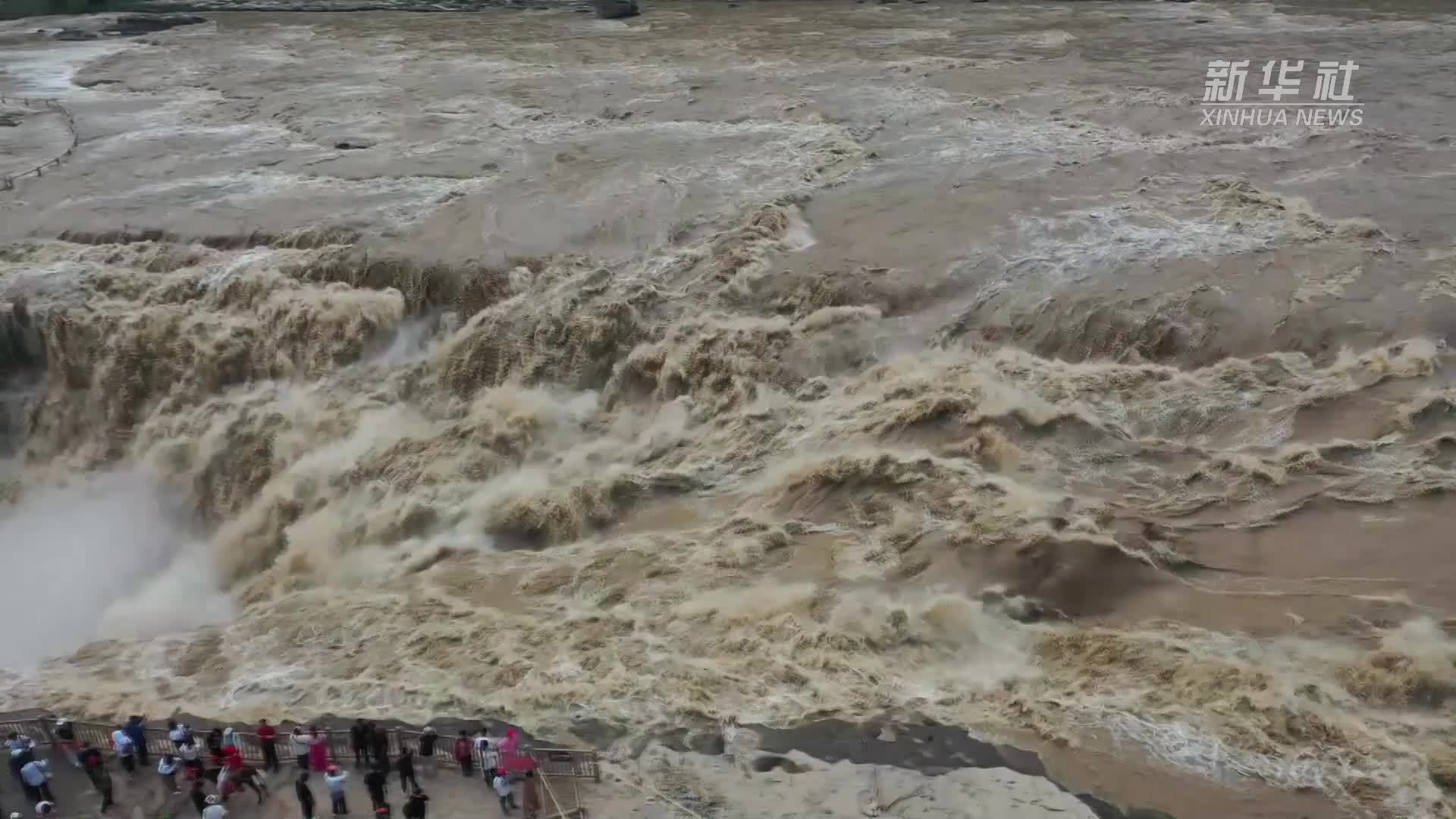 黄河壶口瀑布迎来秋汛 再现壮美瀑布群景观