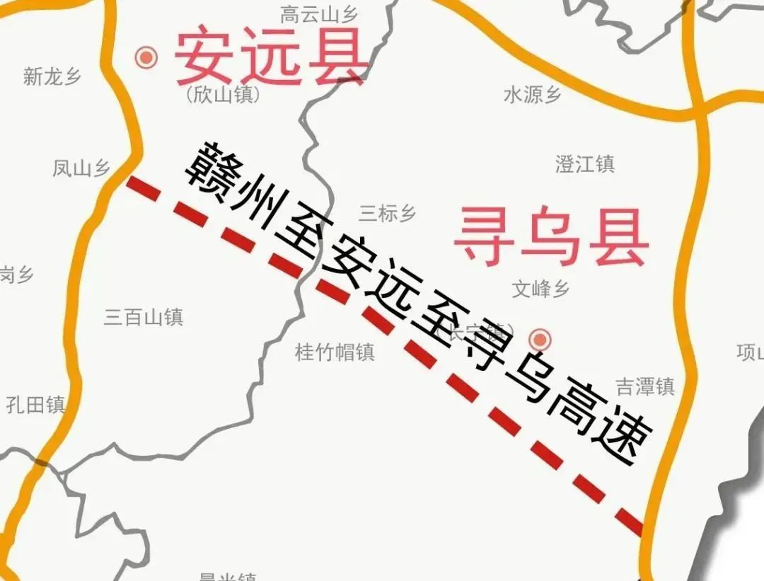 安遠至尋烏高速公路作為g35濟廣高速公路與g6011昌韶高速公路的聯絡線