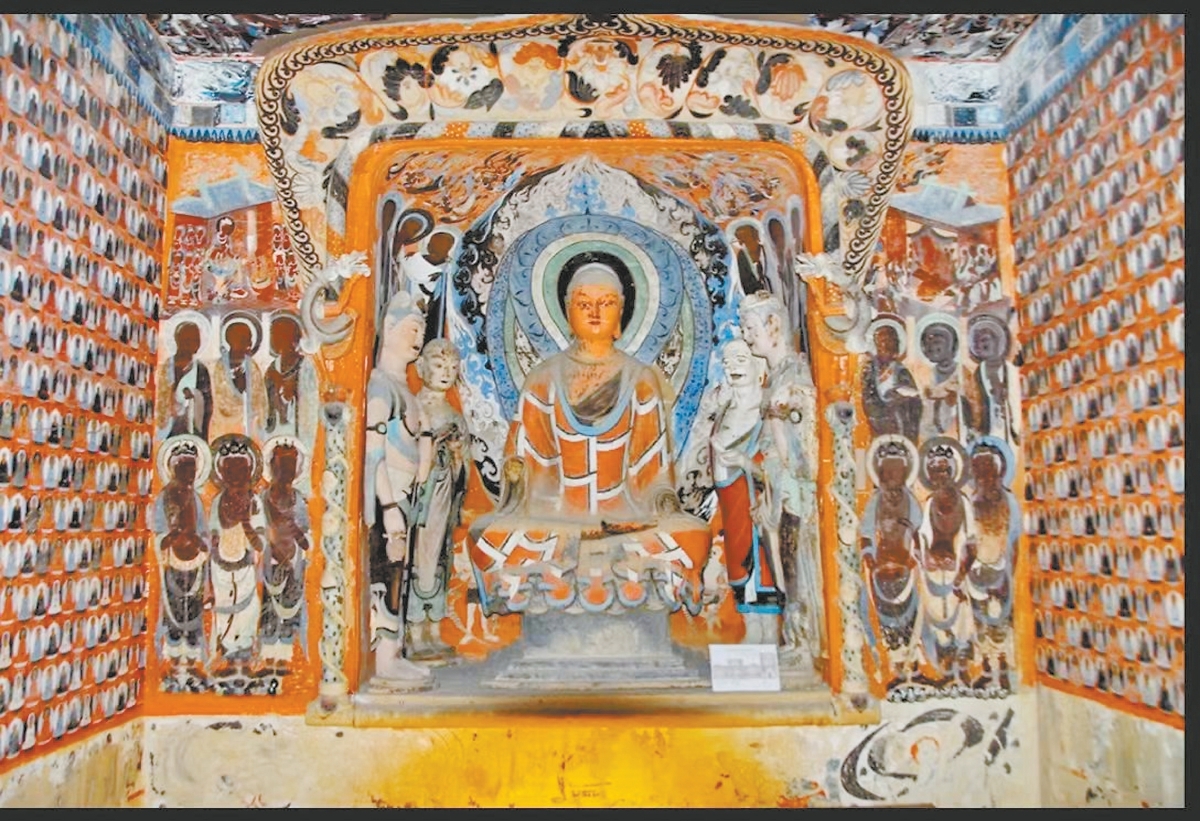 敦煌莫高窟第419窟西壁佛龛 傅俊明/轩视界