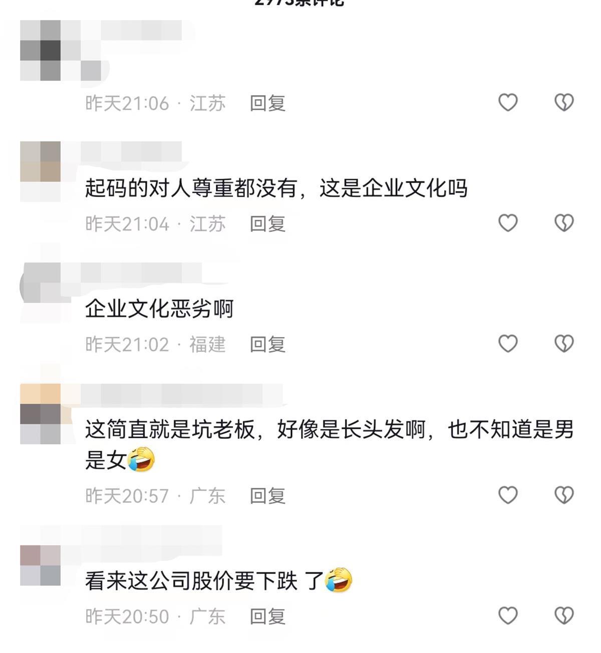 网友评论（网络截图）