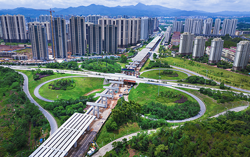 赣州黄金大道快速路预计国庆节前高架通车